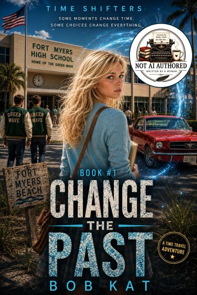 Book cover of a time travel adventure in Fort Myers High.