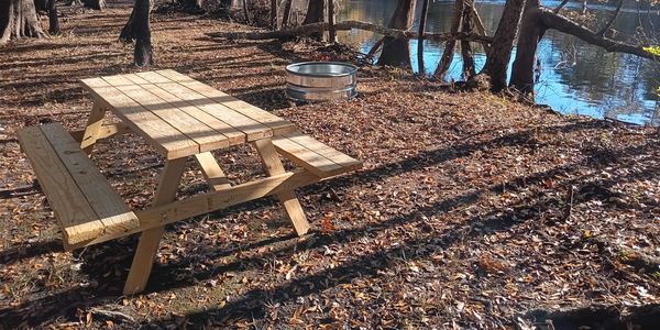 Camp site along the Edisto River 
