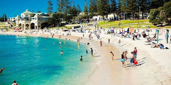 Cottesloe Beach Perth in summer