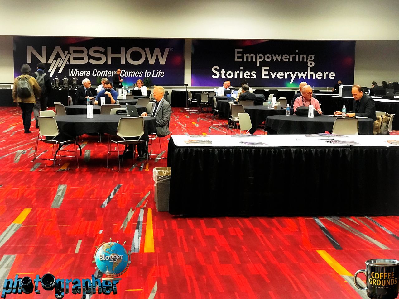So many content creators and Bloggers at teh Press rooms! 