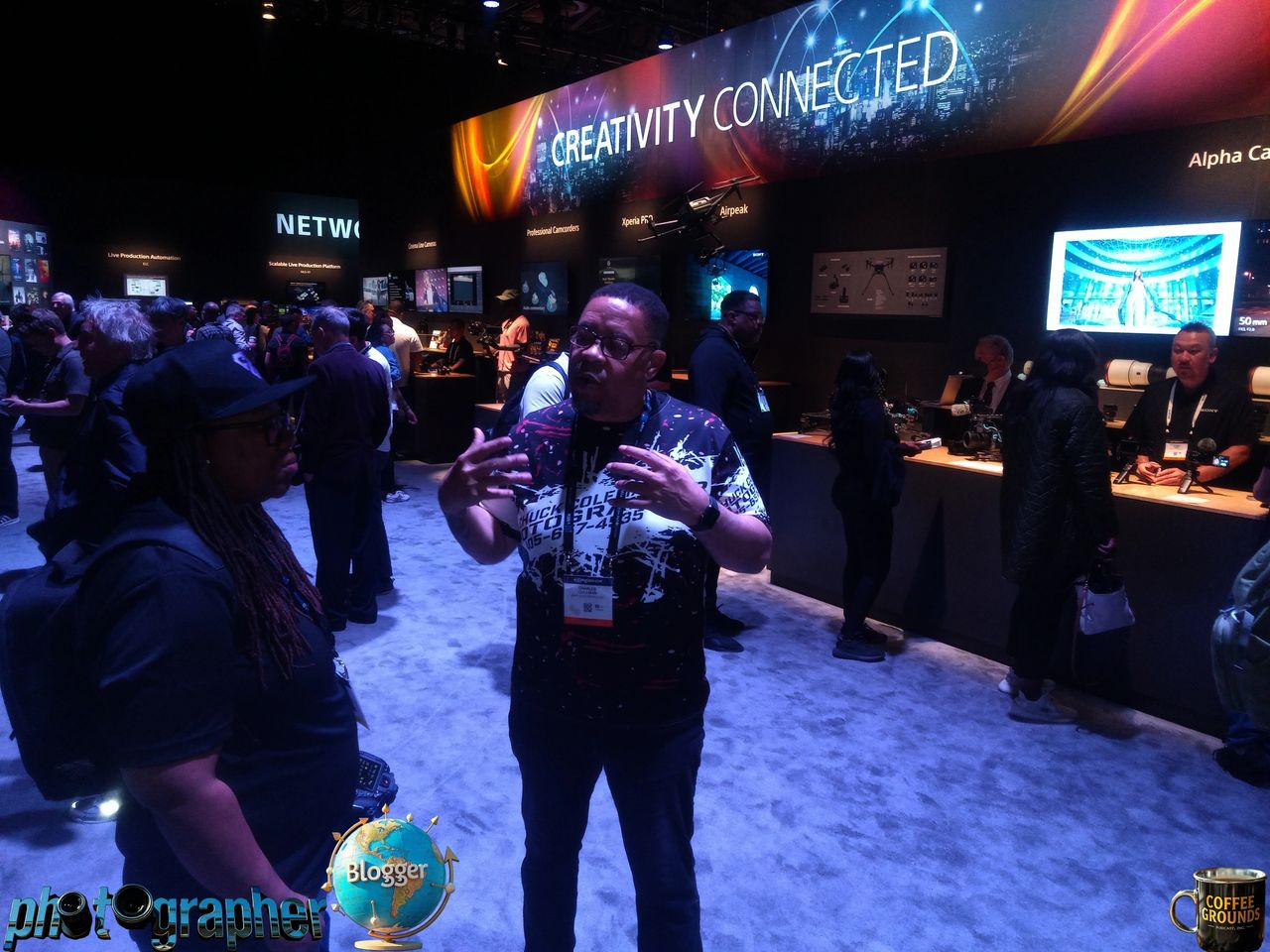 Networking with fellow Photographers at the Nab show Networking with fellow Photographers at the Nab show