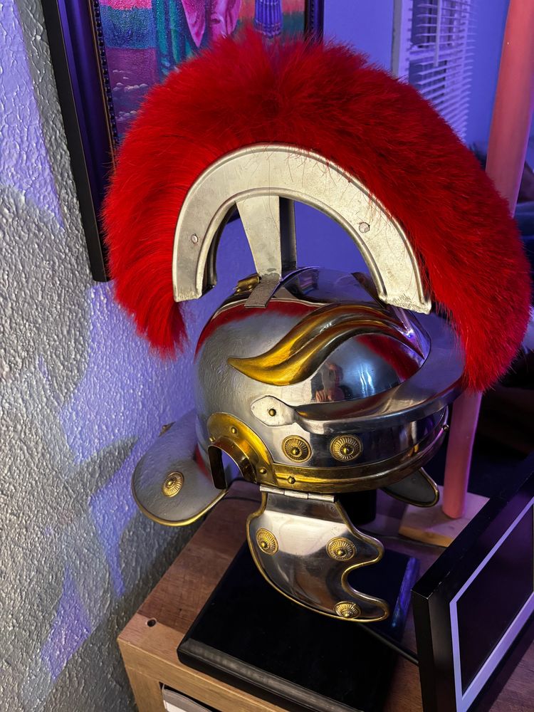 Centurion Helmet from new play, Phile©  Please see mini blog August 24,2026 below.