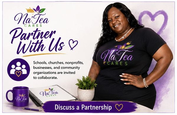 Na'Tea Cares inviting partnerships with community organizations.