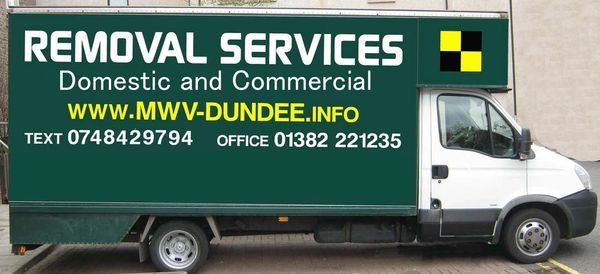 Van size and vehicle used for man with van Dundee small house removal services in Dundee