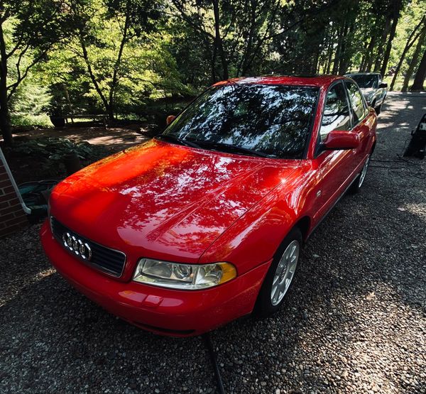 Exterior auto detail on Audi A4