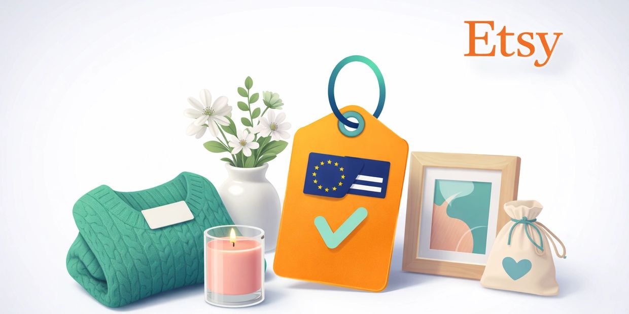 Etsy satıcıları için AB etiket kuralları ve GPSR uyumu (handmade, dekor, tekstil, kişiye özel).