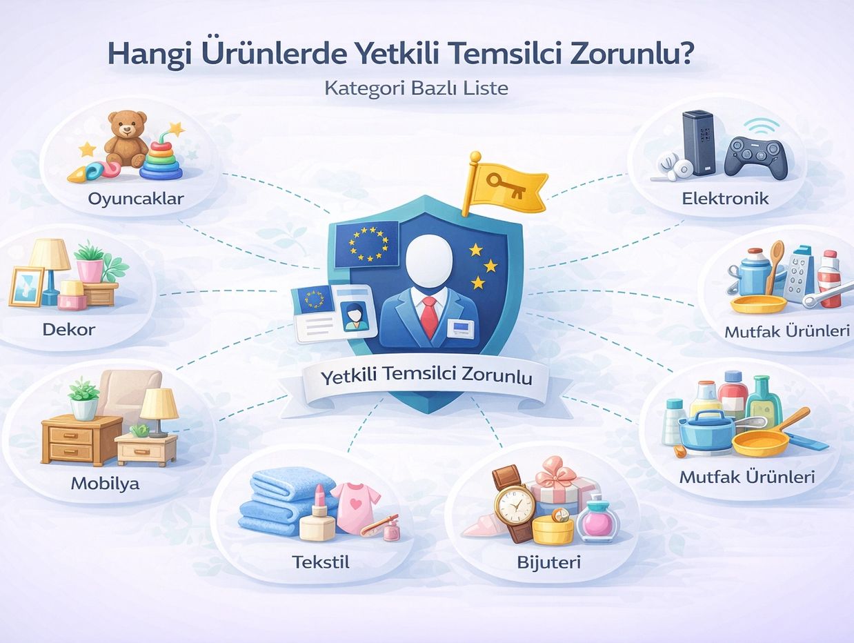 Ürün kategorilerine göre AB’de yetkili temsilci (AR) gerekliliği