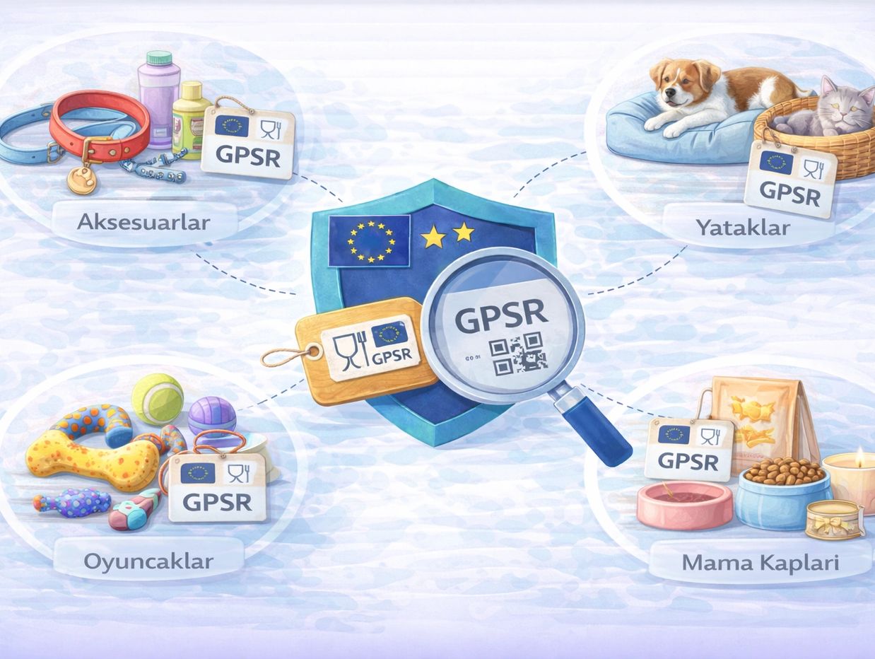Evcil hayvan aksesuarları, yataklar, oyuncaklar ve mama kapları için GPSR ürün güvenliği