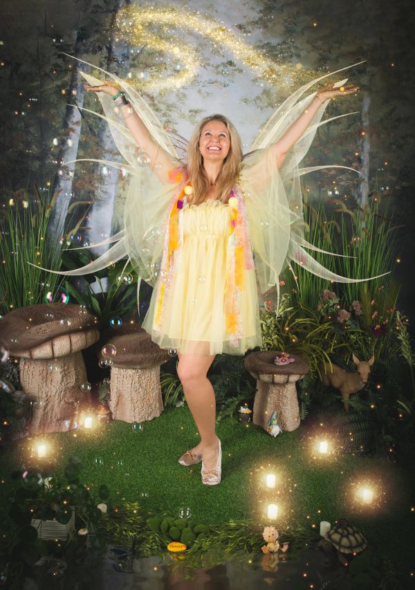 Sunny in her enchanted garden
