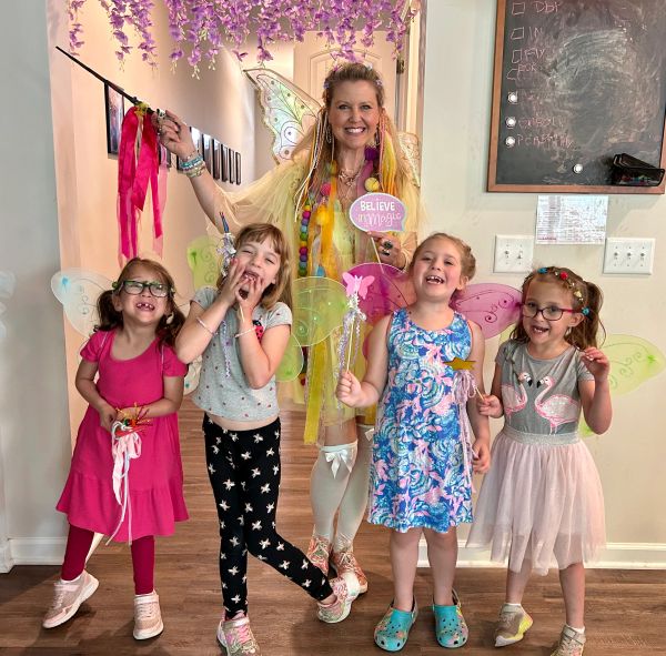 Sunny at a birthday party