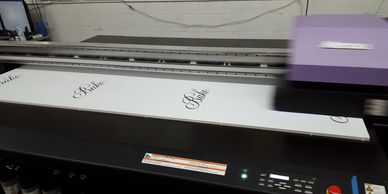 Chicago Printing says "Go big or go home!" Our Flatbed UV Printer hard at work.