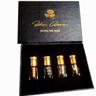 Multi attar box. Branding in gold foiling. Ideal for jewelry gifts perfume attar bottles. 
