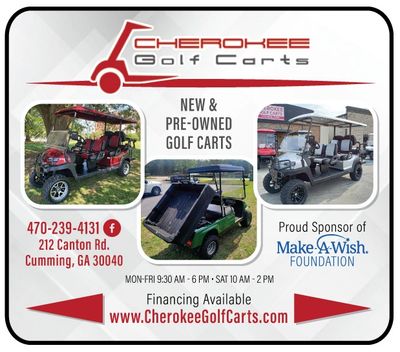 cherokee golf carts Cumming exclusive coupons here