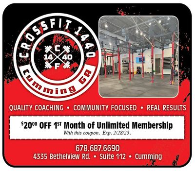crossfit cumming 1440 exclusive savinga and coupons only HERE