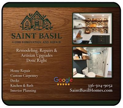 Saint Basil Renovations Winston Salem
