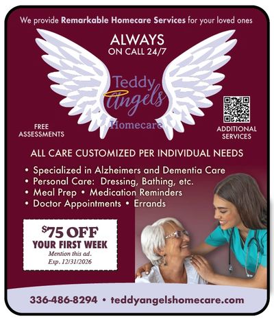 teddy' Angels home care Winston salem