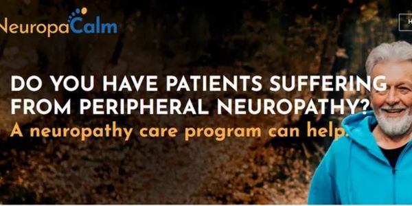 Advertisement for a neuropathy care program helping patients with peripheral neuropathy.