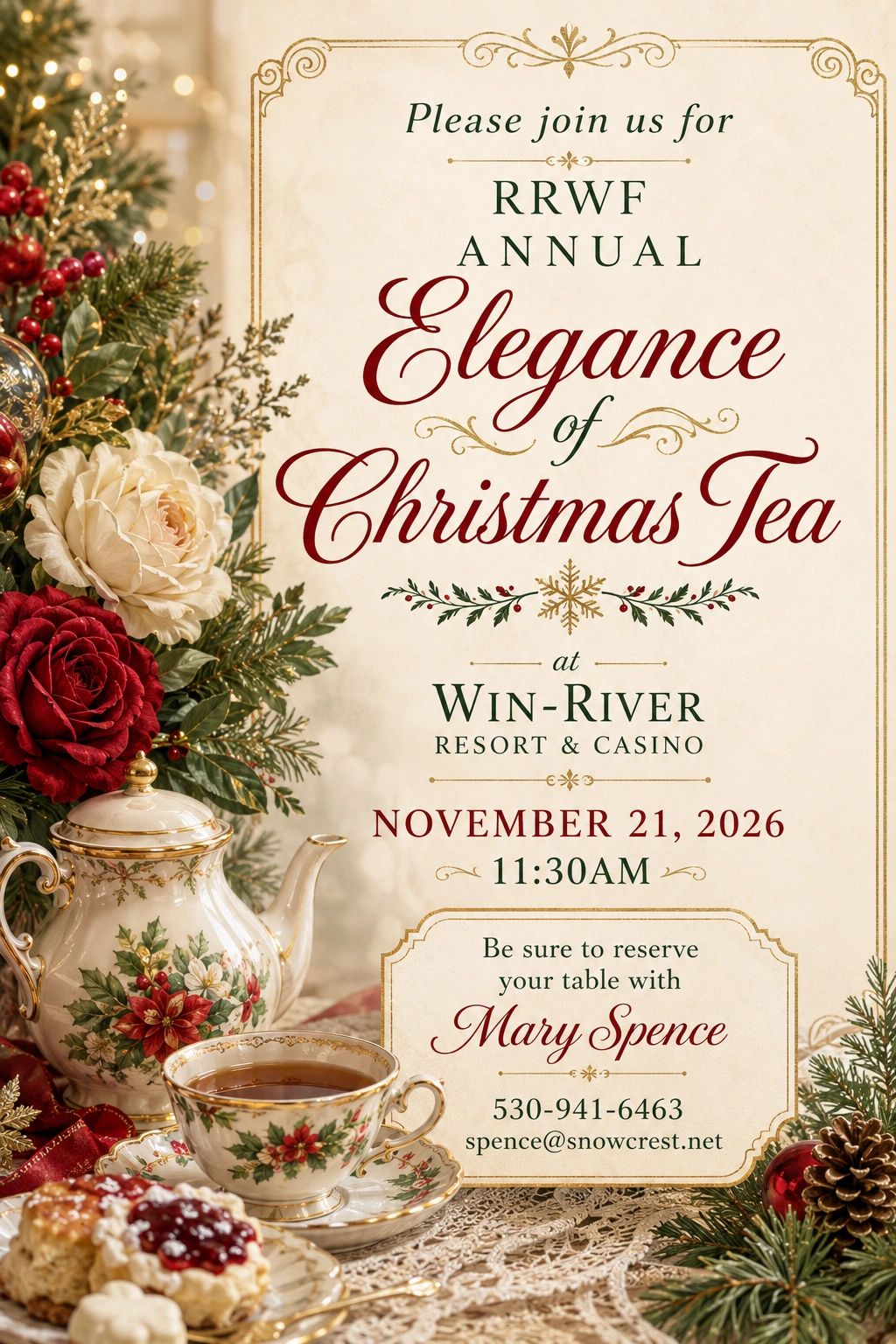 Elegance of Christmas Tea November 21, 2026 