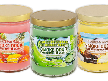 candle, smoke odor eliminator