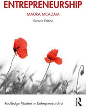 The Cover of Prof Maura McAdam's Women's Entrepreneurship Book (2nd edition) depicts two red poppies
