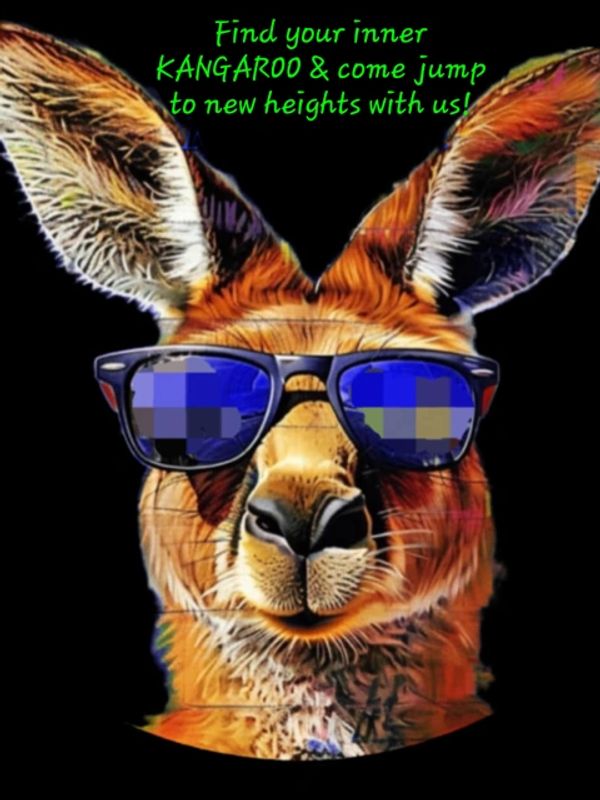 Kangaroo statue photo ops