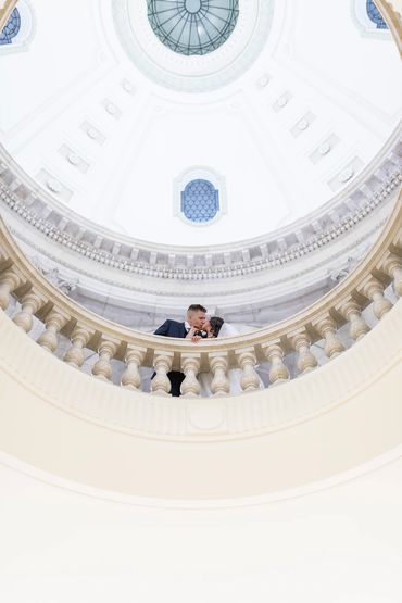 Winnipeg Wedding Photographer. Manitoba Legislative Building. Bride and groom.