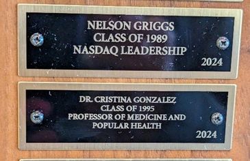 2024 Wall of Fame Plaque