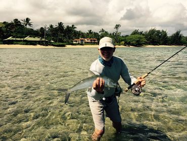 kauai bonefish with fly fish kauai