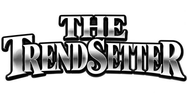 Logo text saying 'THE TRENDSETTER' in a bold, metallic style.