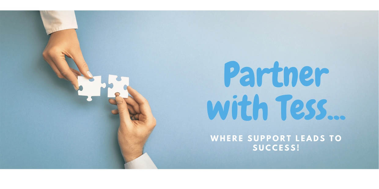 2 pieces of puzzle coming together, partner with Tess.