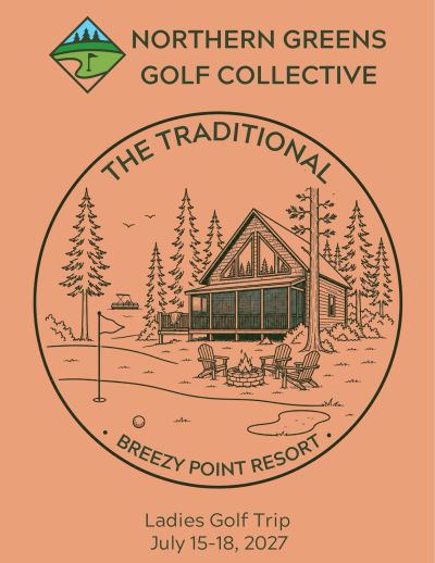 Logo for Northern Greens Golf Collective ladies golf trip.