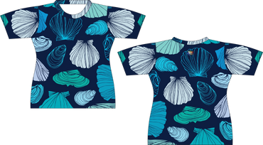 Abstract Sea Shells Sublimated Shirt