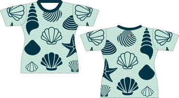 Sea Shells Background Sublimated Shirt