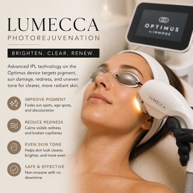 Lumeca photorejuvenation treats skin with advanced IPL technology.