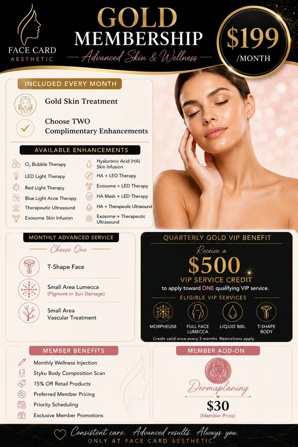 monthly facials, ultimate skin care
