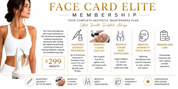 Jeuveau, face lift & body contouring membership. Face lift, body contouring & wrinkle treatments