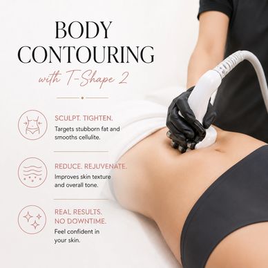 Body contouring treatment targeting fat and cellulite.