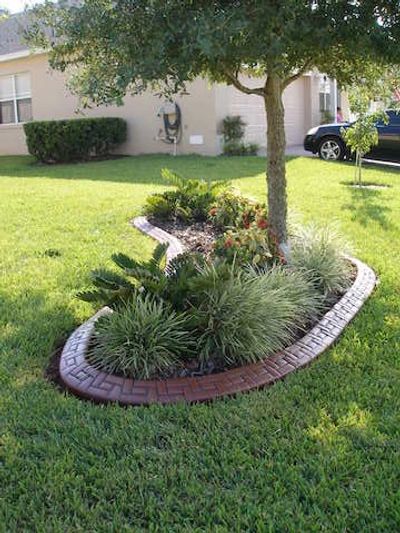 Concrete Curbing Planting Bed