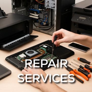 IMAGE FOR COMPUTER REPAIRING WHICH INCLUDES LAPTOPS, DESKTOPS, PRINTERS ETC