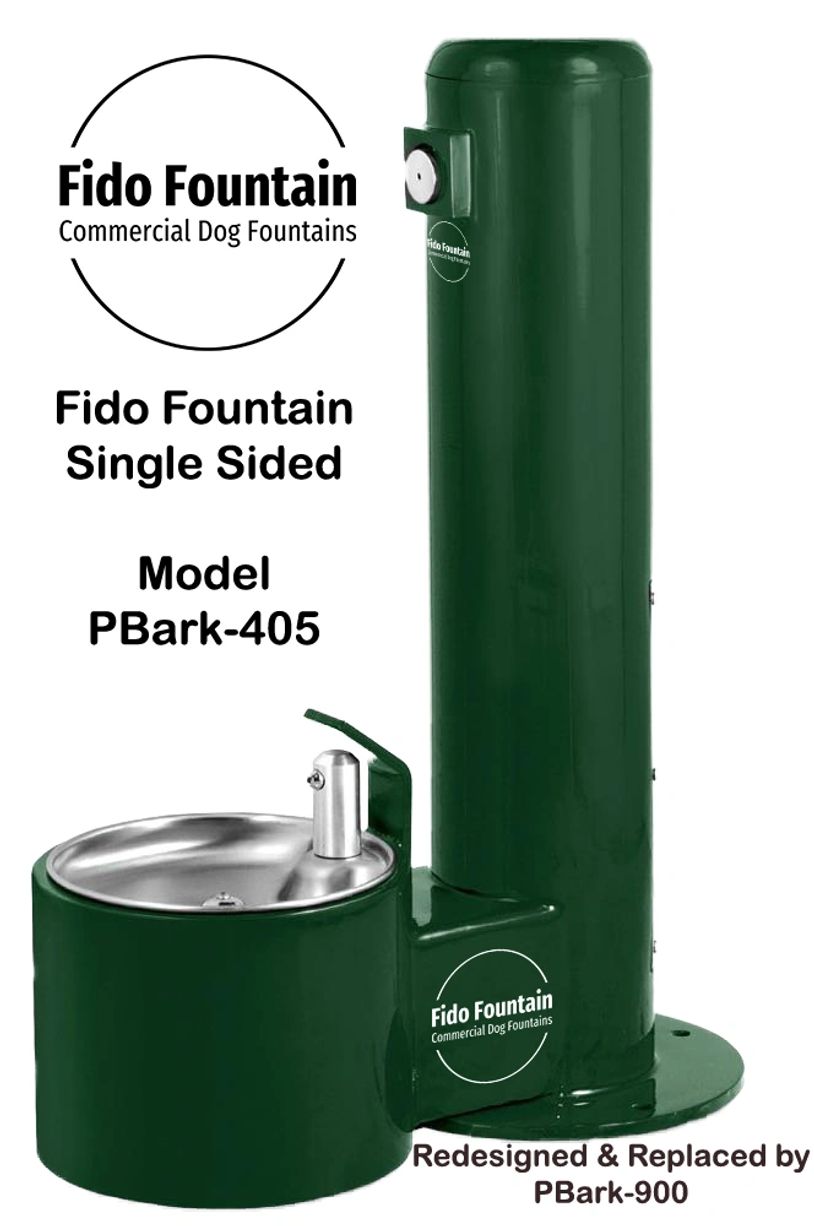 PBark-405 Fido Fountain Single Sided commercial dog fountain, Outdoor Pet Water Fountain,Pet Waterer