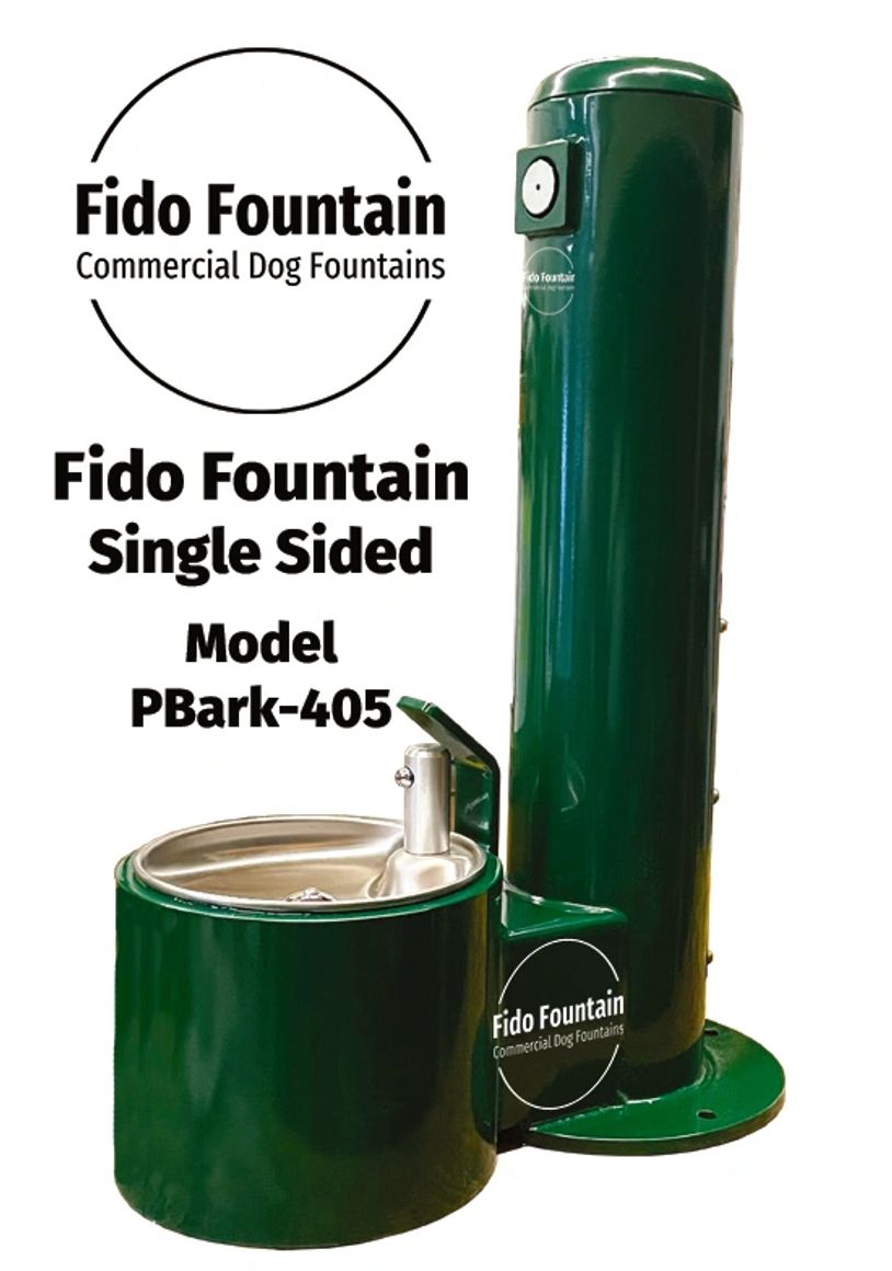 PBark-405 Fido Fountain Single Sided commercial dog fountain, Outdoor Pet Water Fountain,Pet Waterer
