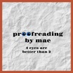 proofreading by mae