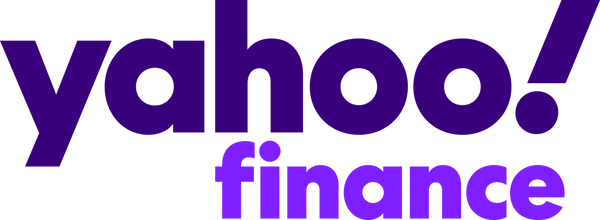 The Yahoo Finance logo with bold purple text and an exclamation mark.