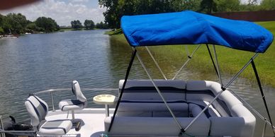 used electric pontoon boat for sale