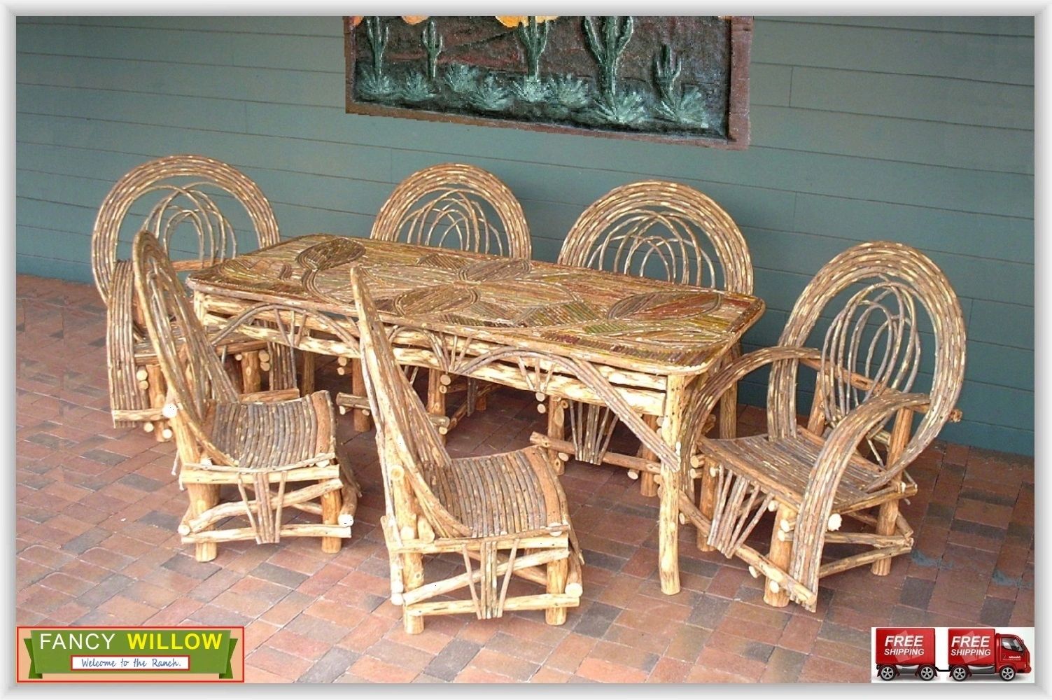 Fancy Willow. Handcrafted Twig Furniture for your Laid Back Lifestyle.  Handmade Pool Patio Furnishings. Rustic Backyard Twig Décor. Outdoor Willow  Deck Furniture. Cabin Great Room. Custom Ránch Décor. Drop-Ship Farmhouse.  Bulk Discounts., image size:1503x1000
