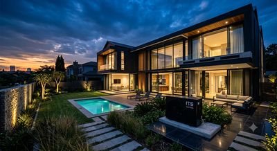 Elegant House with ITS pool Heat Pump installation 