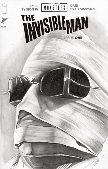 new blank sketch cover art drawn by portrait comic artist Jessica archer artworks at Gotham central 