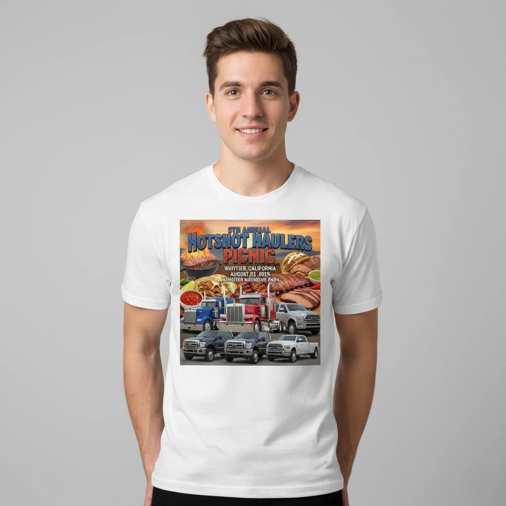 5th Annual Hotshot Haulers Picknick Gedenk T-Shirts - Bild 2 von 8