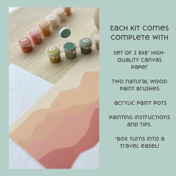Sun + Moonlight Meditative Art Paint By Number Kit+ Easel - Image 3