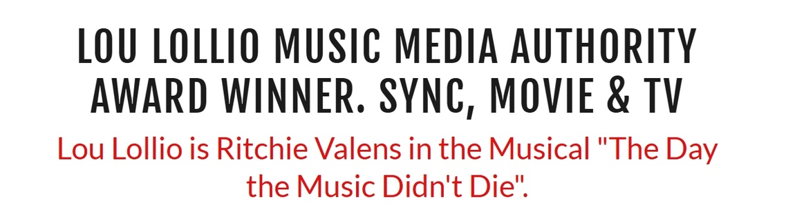 Lou Lollio Music media authority AWARD WINNER. Sync, movie & TV